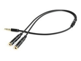 Cablu Adapter Audio md CCA-417M 3.5mm 4pin plug 3.5mm stereo microphone Black